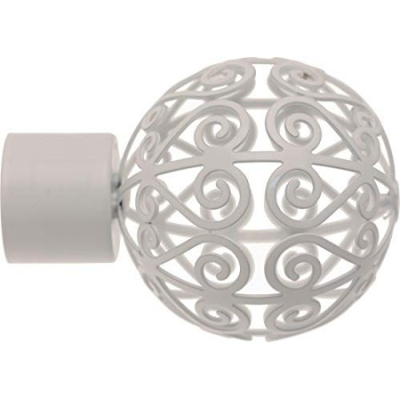1 Embout Perse - Blanc laqué - Diamètre 28
