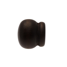 2 Embouts Pomme - Décor Wengé - Diamètre 28