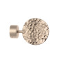 1 Embout Médaillon - Chrome Satiné - Diamètre 28