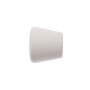2 Embouts Trompette - Laqué Blanc - Diamètre 20