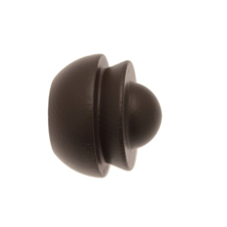1 Embout - Bois - Chocolat - Diamètre 28