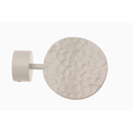 1 Embout Médaillon - Blanc laqué - Diamètre 28
