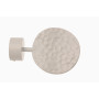 1 Embout Médaillon - Blanc laqué - Diamètre 28