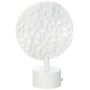 1 Embout Médaillon - Blanc laqué - Diamètre 28