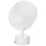 1 Embout Médaillon - Blanc laqué - Diamètre 28