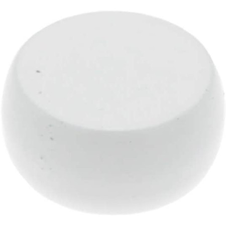 2 Embouts Bouchon Acier - Blanc - Diamètre 16