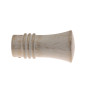 1 Embout Pommeau - Blanc Patiné Or - Diamètre 20