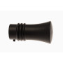 1 Embout Pommeau - Noir Satiné - Diamètre 20