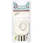 1 Embout Pop - Blanc Mat - Diamètre 28