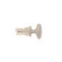 2 Embouts Regency - Blanc Mat - Diamètre 20