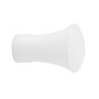 1 Embout Trompette - Blanc laqué - Diamètre 28