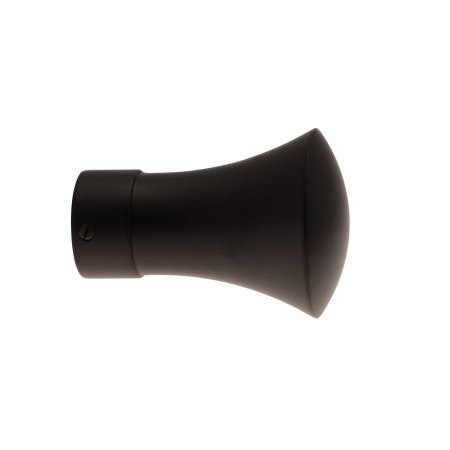 1 Embout Trompette - Noir Satiné - Diamètre 28