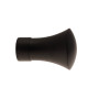 1 Embout Trompette - Noir Satiné - Diamètre 28