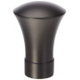 1 Embout Trompette - Noir Satiné - Diamètre 28