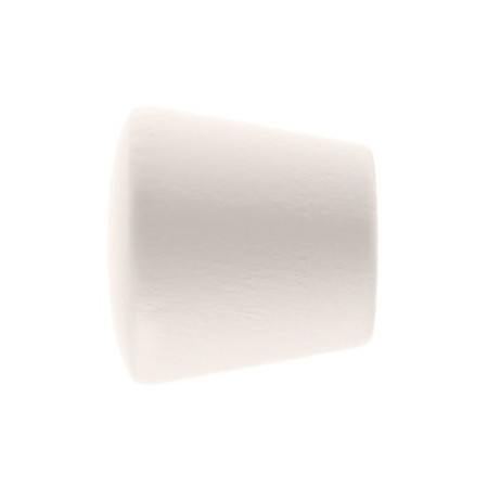 2 Embouts Trompette - Laqué Blanc - Diamètre 35