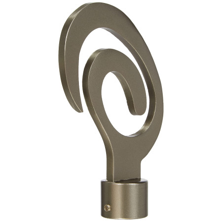 1 Embout Twist - Chrome Satiné - Diamètre 20