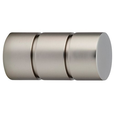 1 Embout Cylindre - Chrome Satiné - Diamètre 28