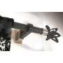 1 Support Moyen Bois/Métal - Noir Mat - 10,5CM - Diamètre 28