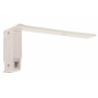 2 Supports Equerre Acier + Murale - Blanc - 125MM - 14x8