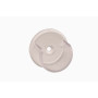 2 Supports Entre-Murs Universels Plastique ø20 - Translucide