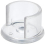 2 Supports Entre-Murs Universels Plastique ø28 - Translucide