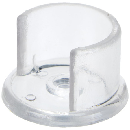 2 Supports Entre-Murs Universels Plastique ø28 - Translucide