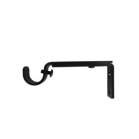 Supports Muraux Barre Rideaux Ø20mm Noir Mat - INVENTIV
