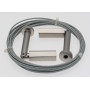 1 Câble Supports Mur/Plafond - Nickel Satiné - 5M00