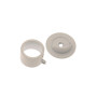 1 Support Entre-Murs Bague Serrage - Blanc Laqué - Diamètre 28