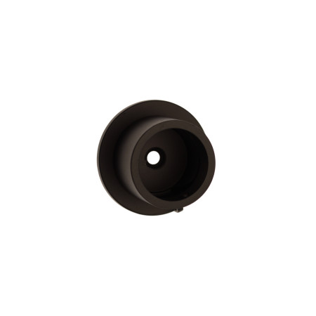 1 Support Entre-Murs Bague Serrage - Noir Satiné - Diamètre 28