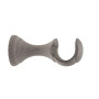 1 Support Moyen Ouvert - Gris Cérusé - 8CM - Diamètre 28