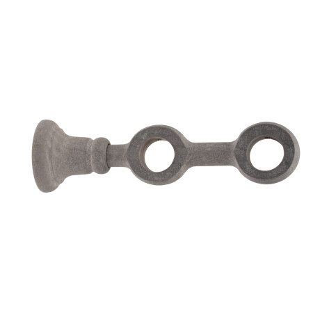 1 Support A Oeil Double - Gris Cérusé - 10/19CM - Diamètre 28