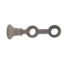1 Support A Oeil Double - Gris Cérusé - 10/19CM - Diamètre 28