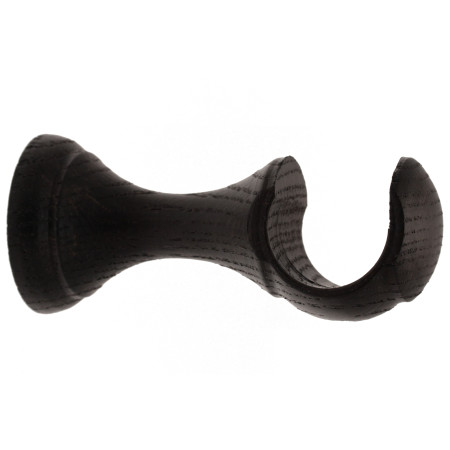 1 Support Moyen Ouvert - Chêne Wengé - 8CM - Diamètre 28