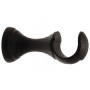 1 Support Moyen Ouvert - Chêne Wengé - 8CM - Diamètre 28