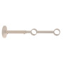 1 Support Mur à ?il Double Réglable - Blanc Mat - 11/20CM  // 15/24CM - Diamètre 20