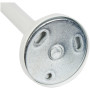 1 Support Mur à ?il Double Réglable - Blanc Mat - 11/20CM  // 15/24CM - Diamètre 20