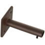 1 Support Mur Réglable - Rouille Sablé - 9-14CM - Diamètre 20