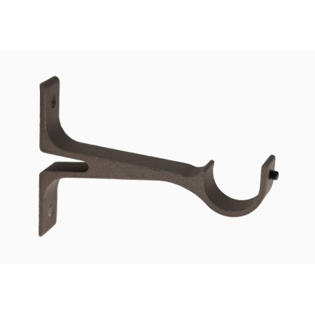 2 Supports Mur Equerre - Graphite - 7,5CM - Diamètre 20