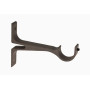 2 Supports Mur Equerre - Graphite - 7,5CM - Diamètre 20