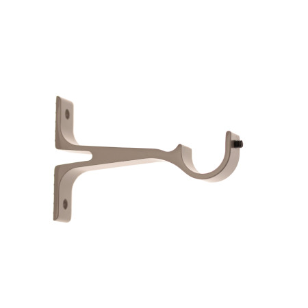 2 Supports Mur Equerre - Taupe - 7,5CM - Diamètre 20