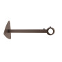 1 Support Mur Réglable - Taupe - 9-14CM - Diamètre 20