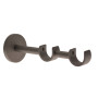 1 Support Mur Double Ouvert ø28 - ø28 - Graphite - 9,5/16,5CM - Diamètre 28
