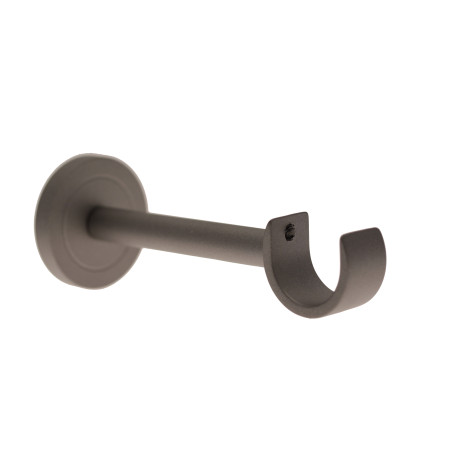 1 Support Mur Moyen Ouvert - Graphite - 12CM - Diamètre 28
