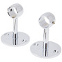 2 support plafond ou Tête de Lit  - Chrome Brillant - 5CM - Diamètre 16