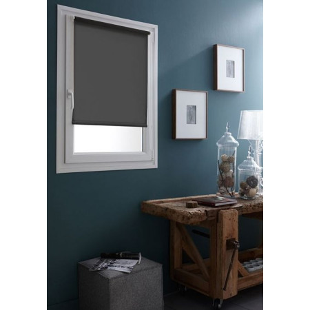Store enrouleur tamisant gris foncé INVENTIV 45x250cm