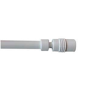 Barre à Rideaux Extensible 40-70cm Blanc - INVENTIV