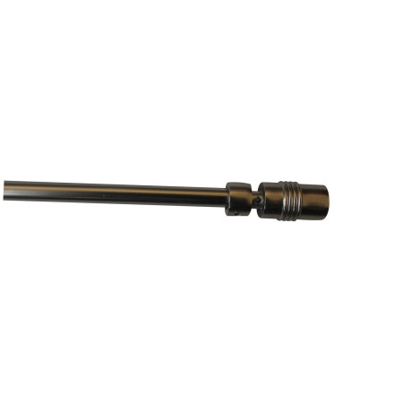 Barre à rideaux extensible 40-70cm chromé mat INVENTIV