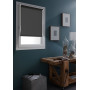 Store enrouleur occultant gris foncé 60x250cm sans perçage - Intimité & Protection
