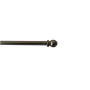 Barre Rideaux Extensible 70-110cm Chromé Mat Boules - INVENTIV